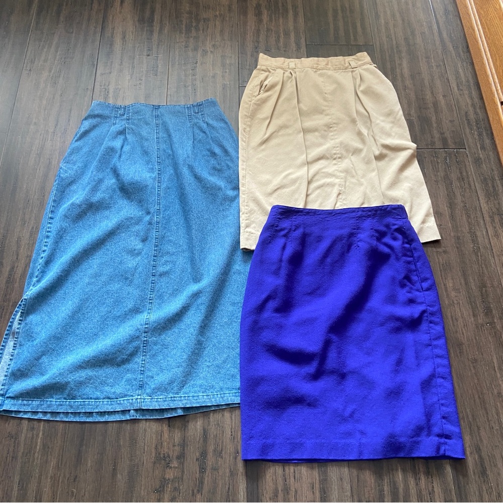 Lot of 3 plus size skirts